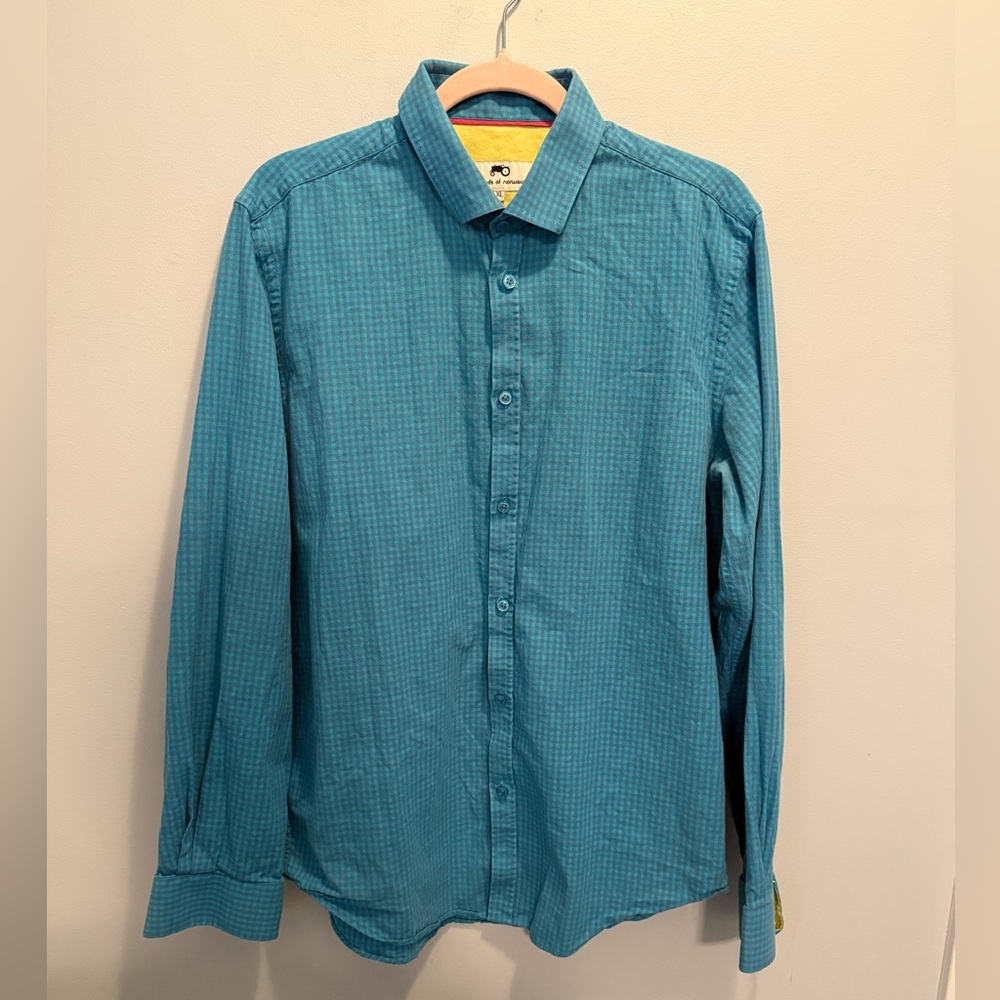 Moods of Norway Turquoise Button Down Shirt XL